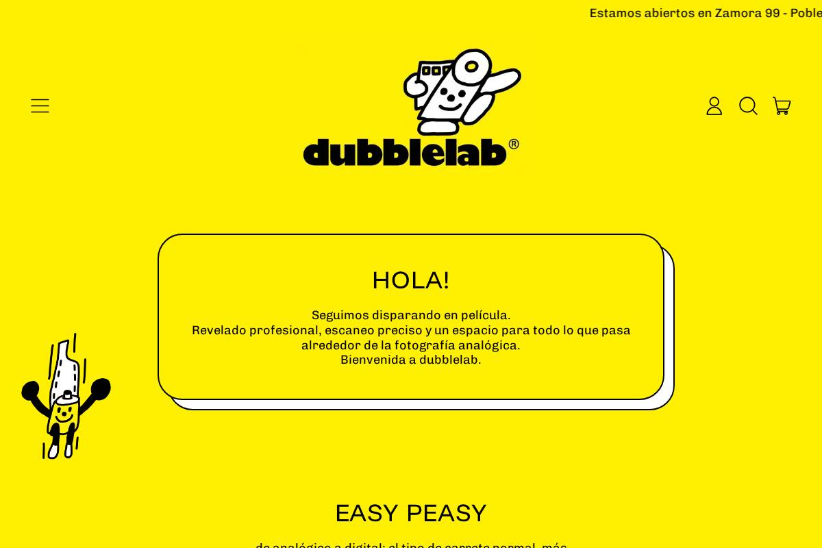 dubblelab.com homepage screenshot