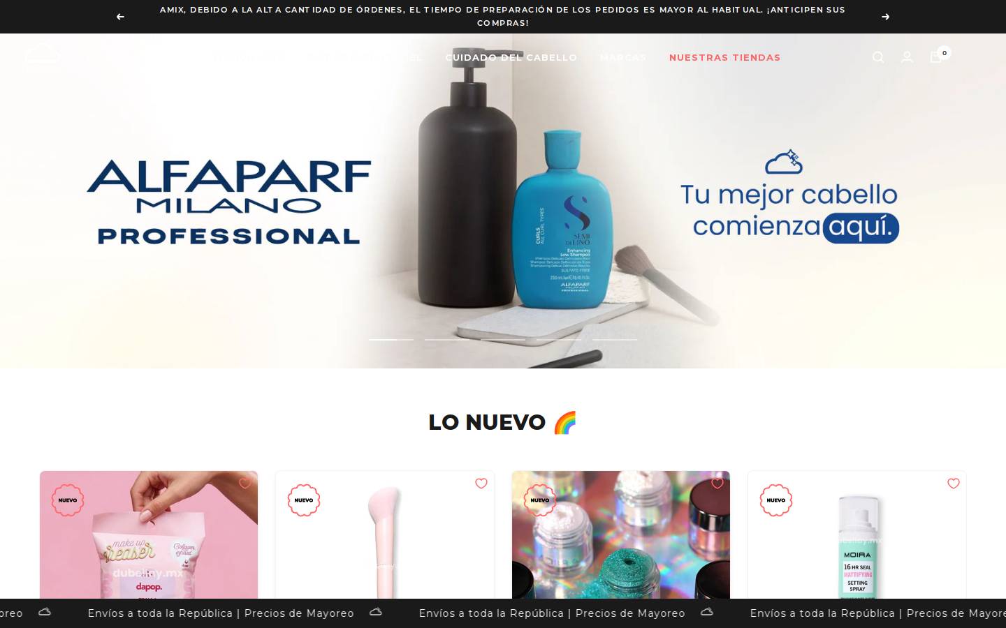 dubellay.mx homepage screenshot