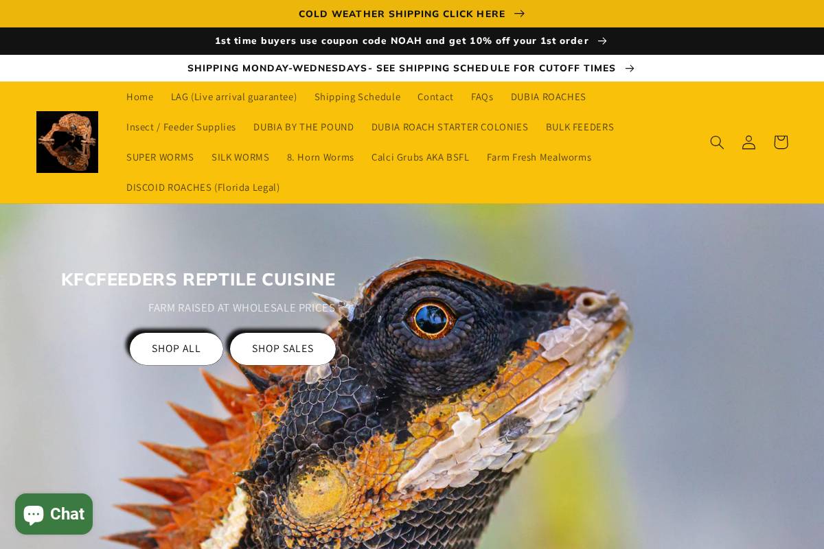 dubiaroachbroker.com homepage screenshot