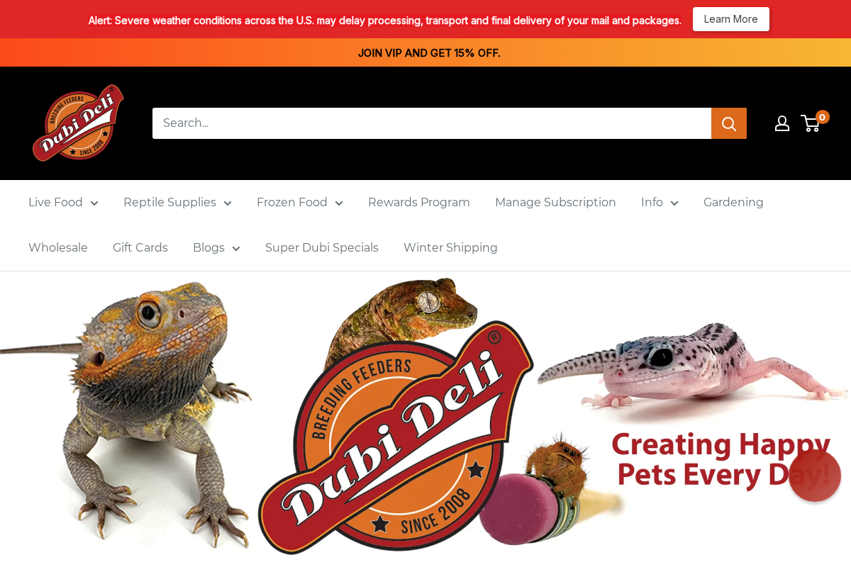 Dubi Deli homepage screenshot