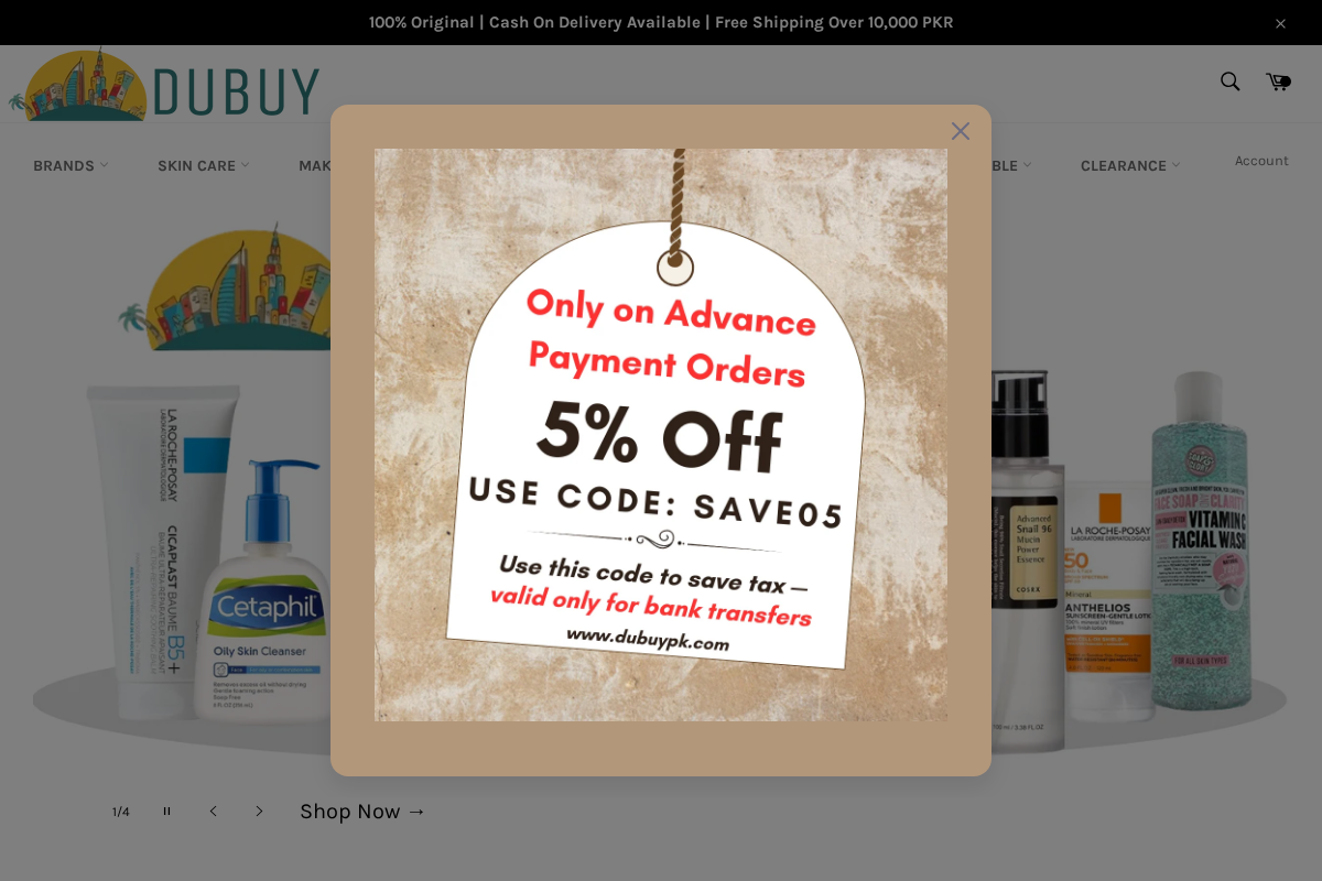 Dubuypk homepage screenshot