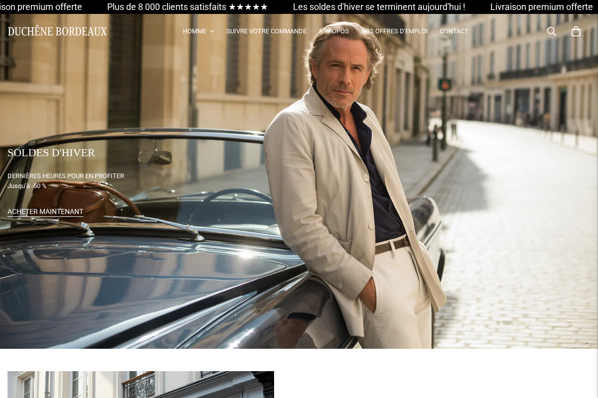 Duchenebordeaux homepage screenshot