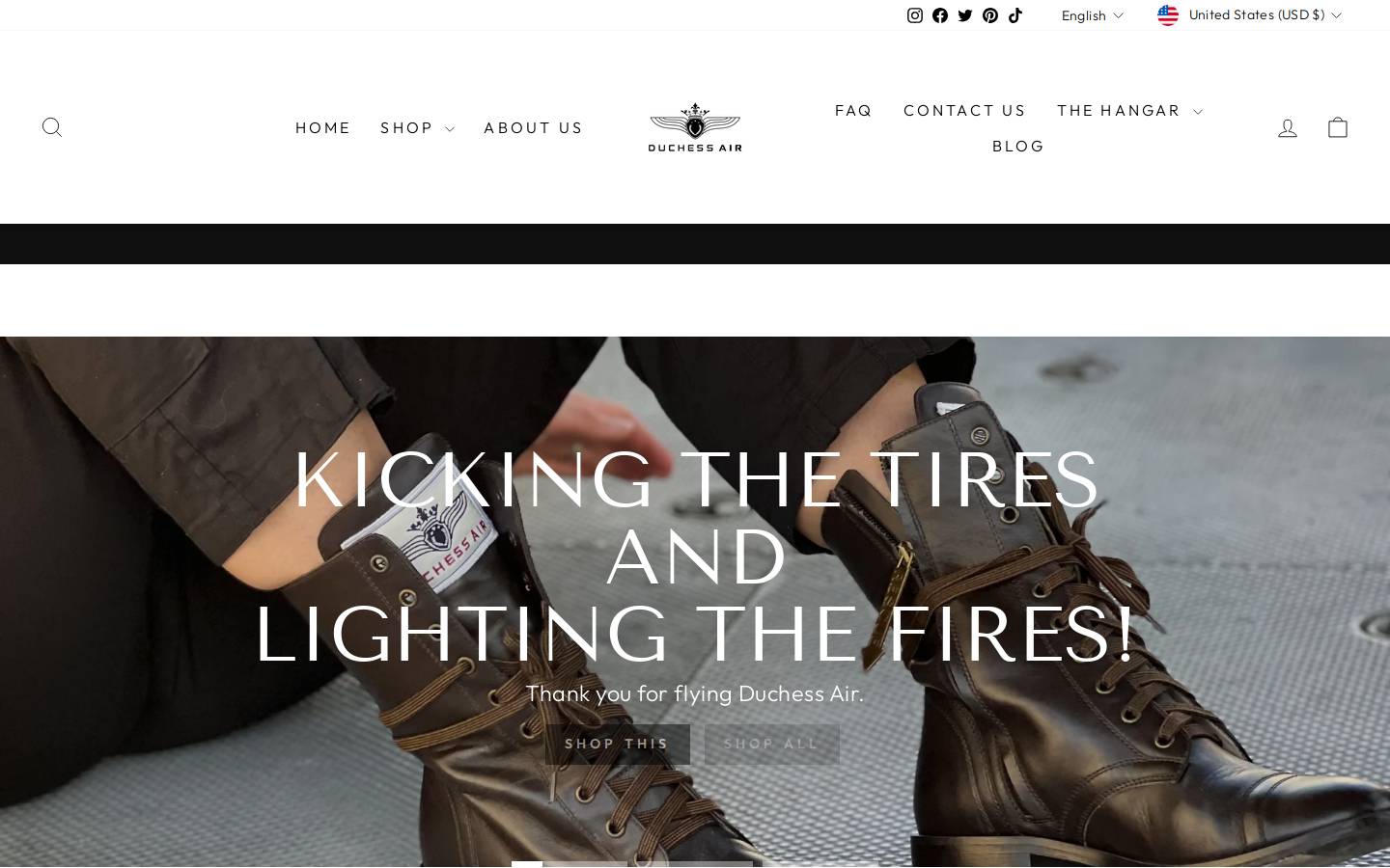 duchess-air.com homepage screenshot