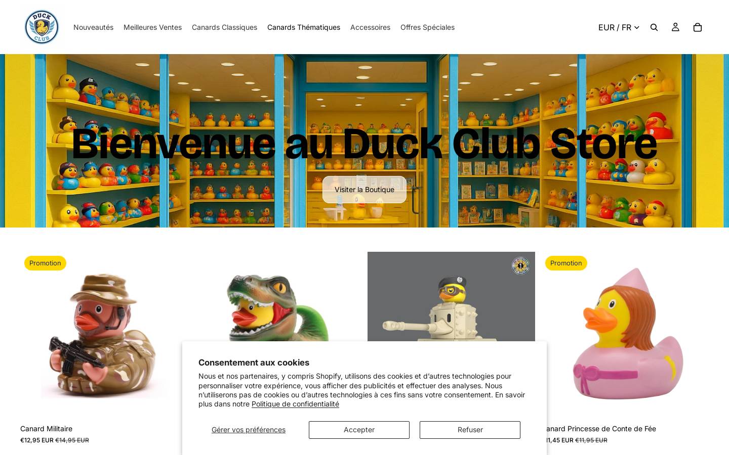 duck-club.com homepage screenshot