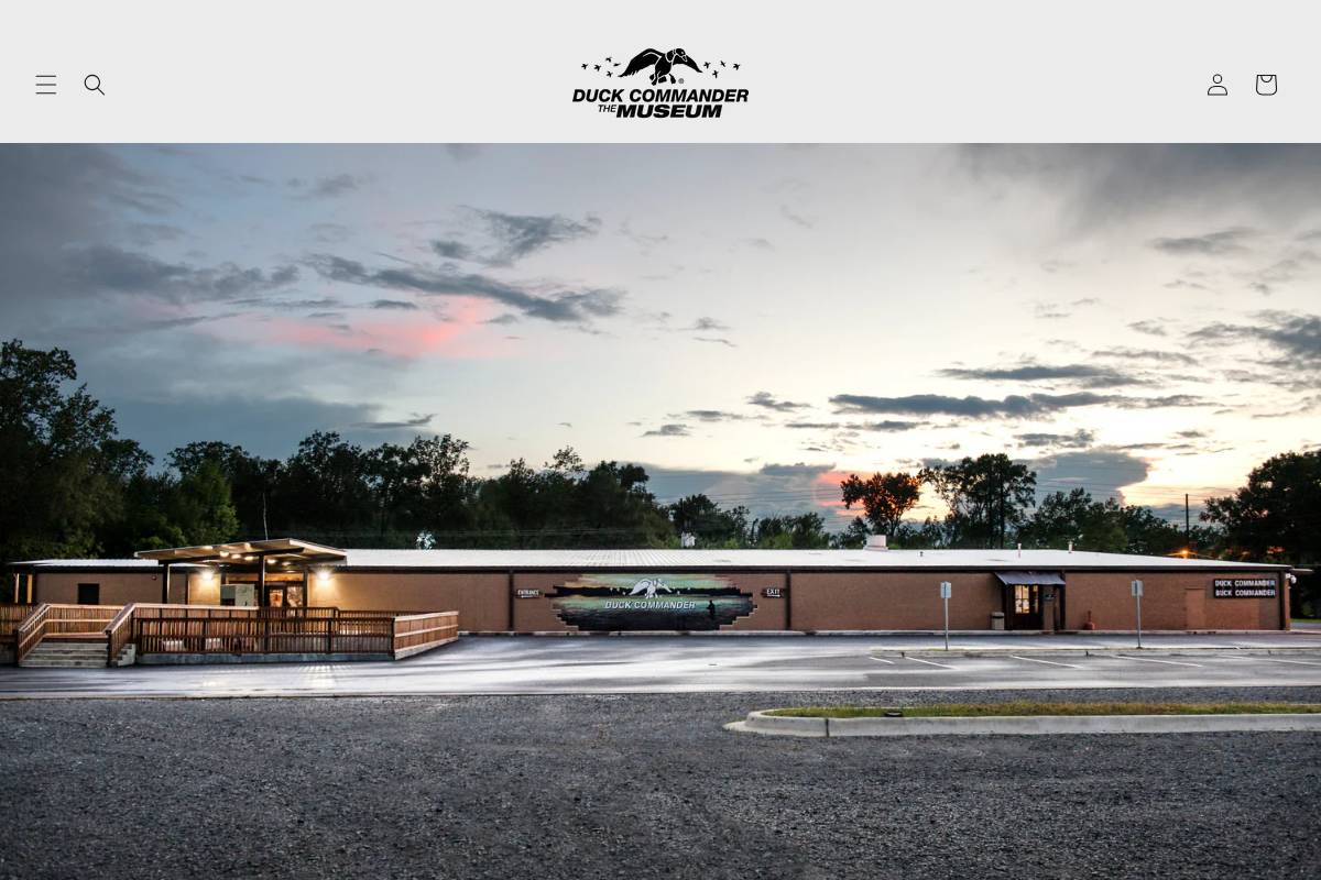 duckcommandermuseum.com homepage screenshot