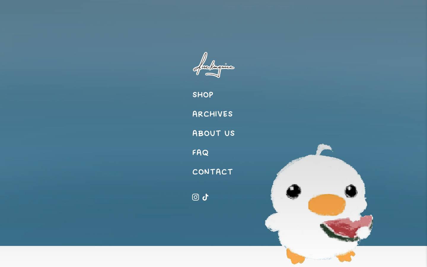 duckingnice.com homepage screenshot