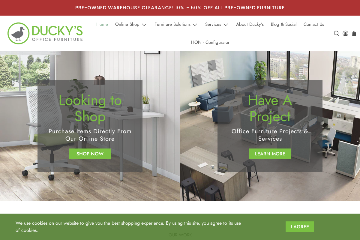 duckys.com homepage screenshot