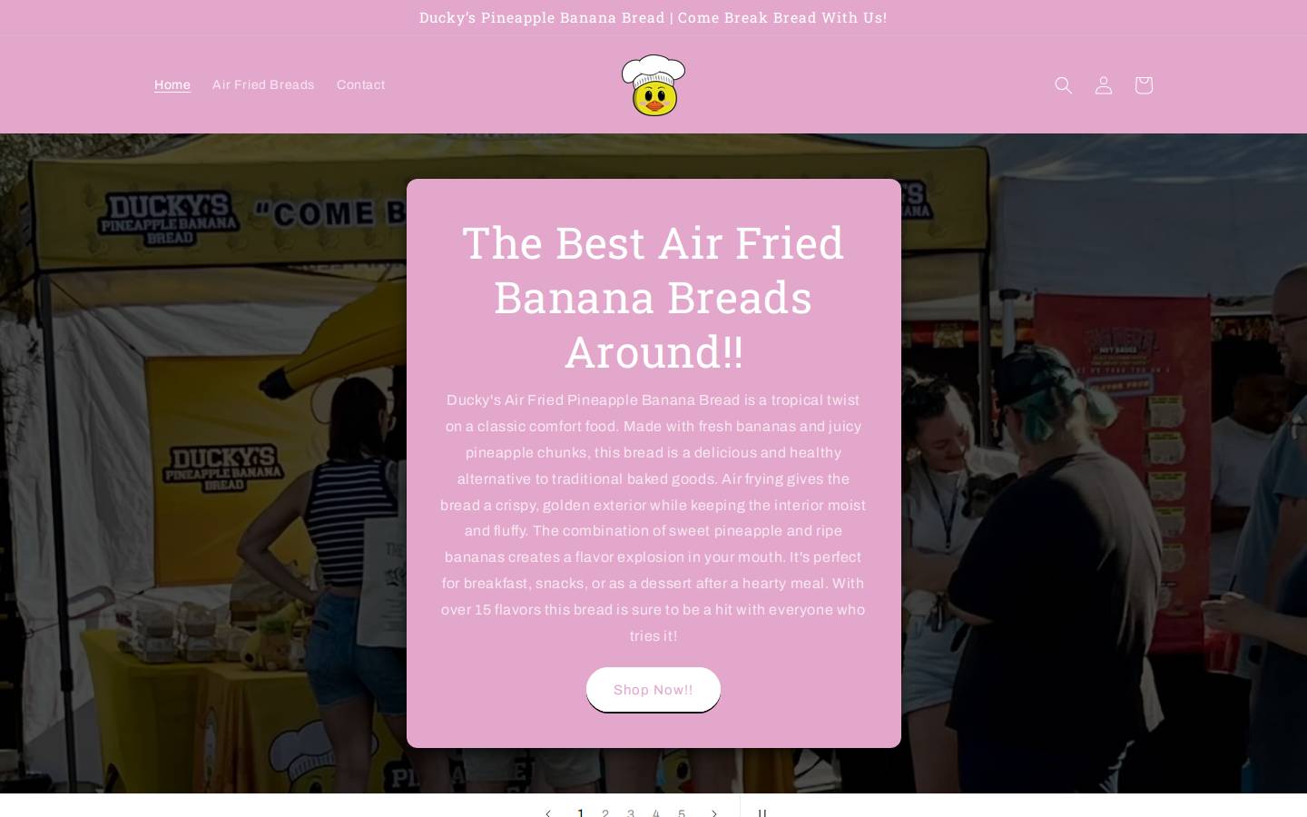 duckyspbb.com homepage screenshot