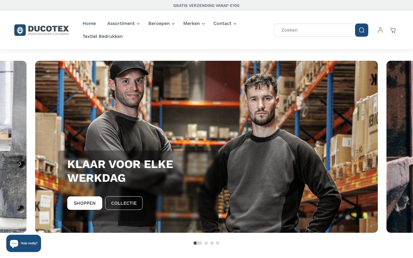 Ducotex homepage screenshot