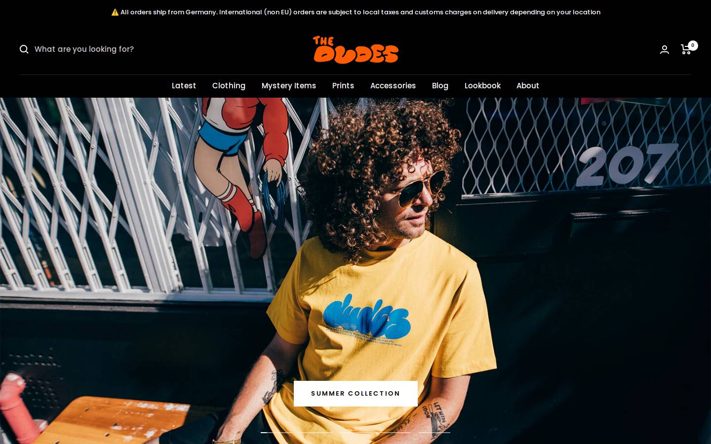 Dudes Factory homepage screenshot