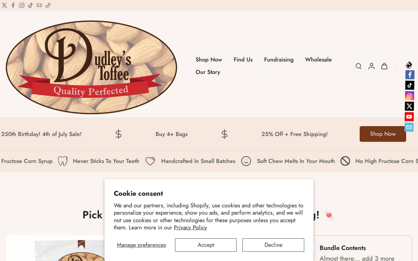 dudleystoffee.com homepage screenshot