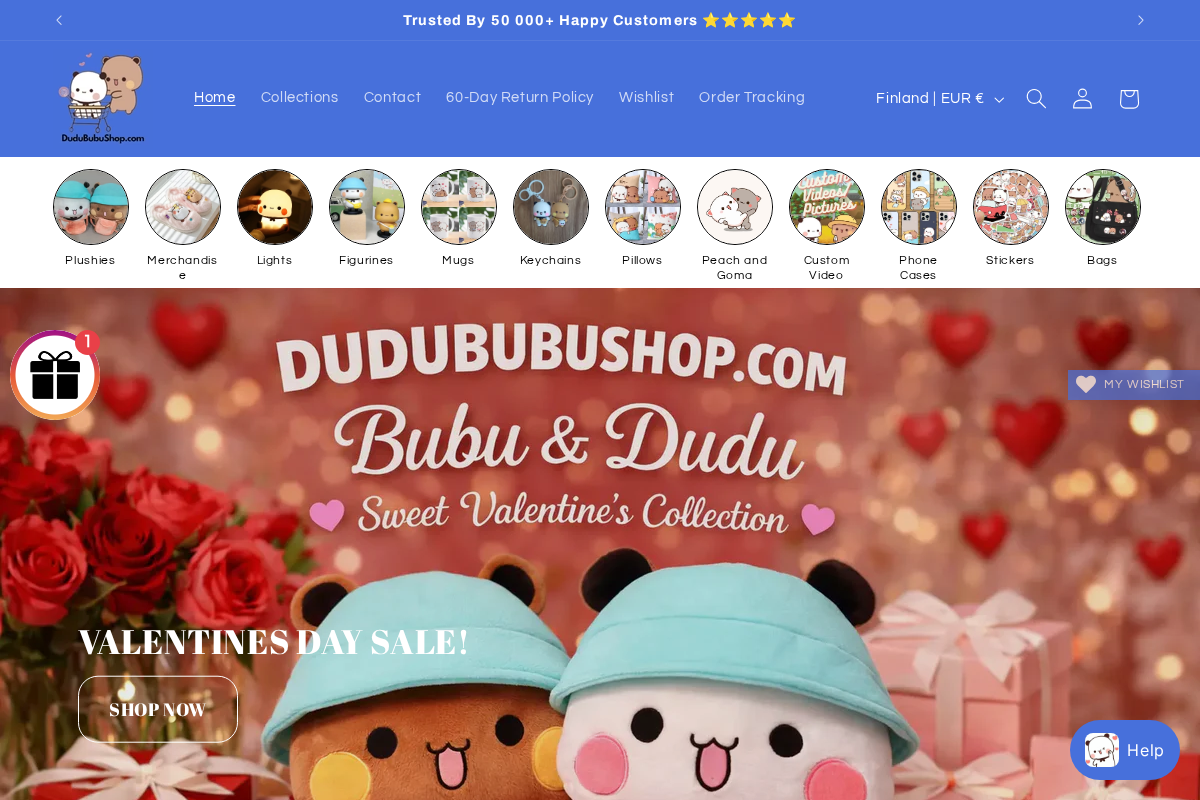 Dudububushop homepage screenshot