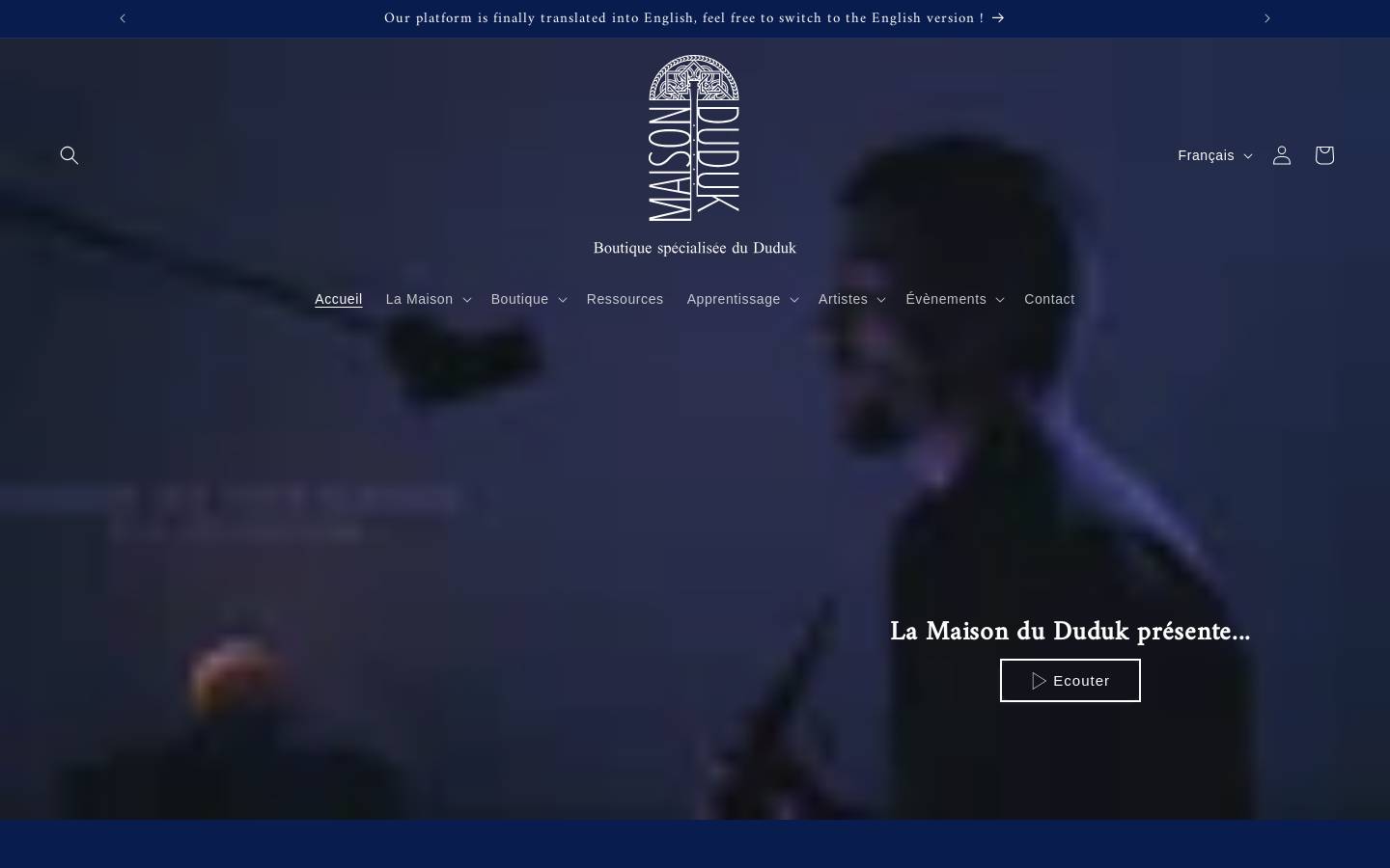 dudukcenter.com homepage screenshot