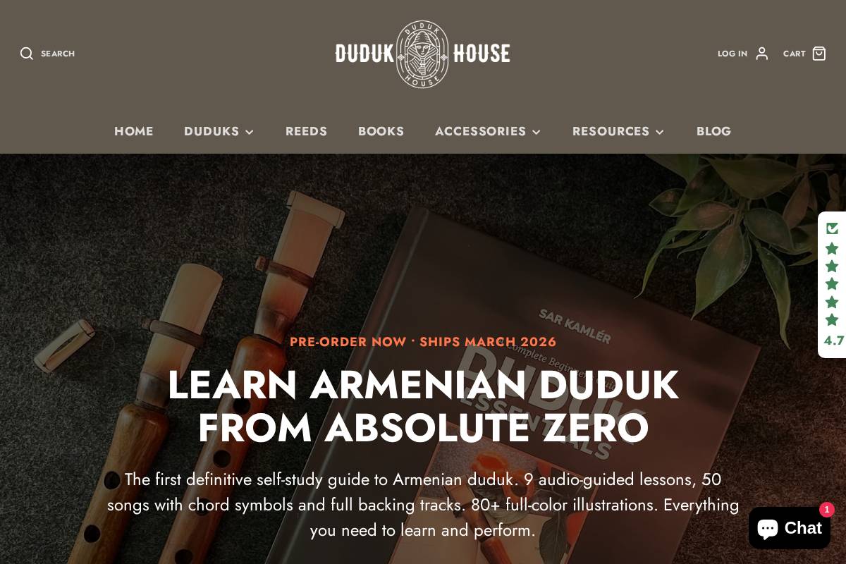 Dudukhouse homepage screenshot