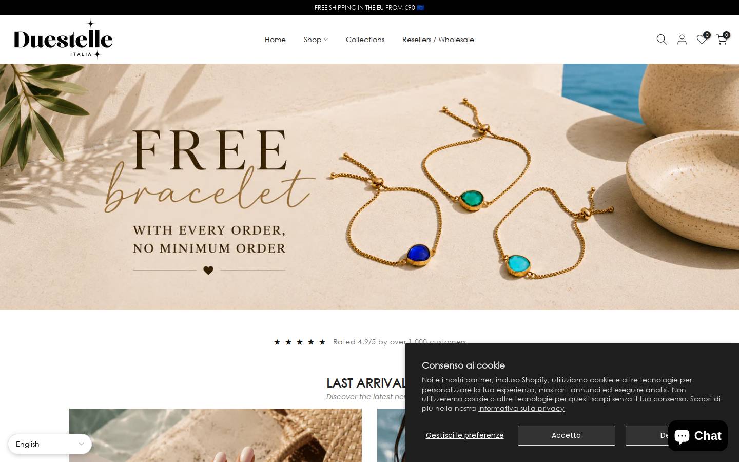 duestelleitalia.it homepage screenshot