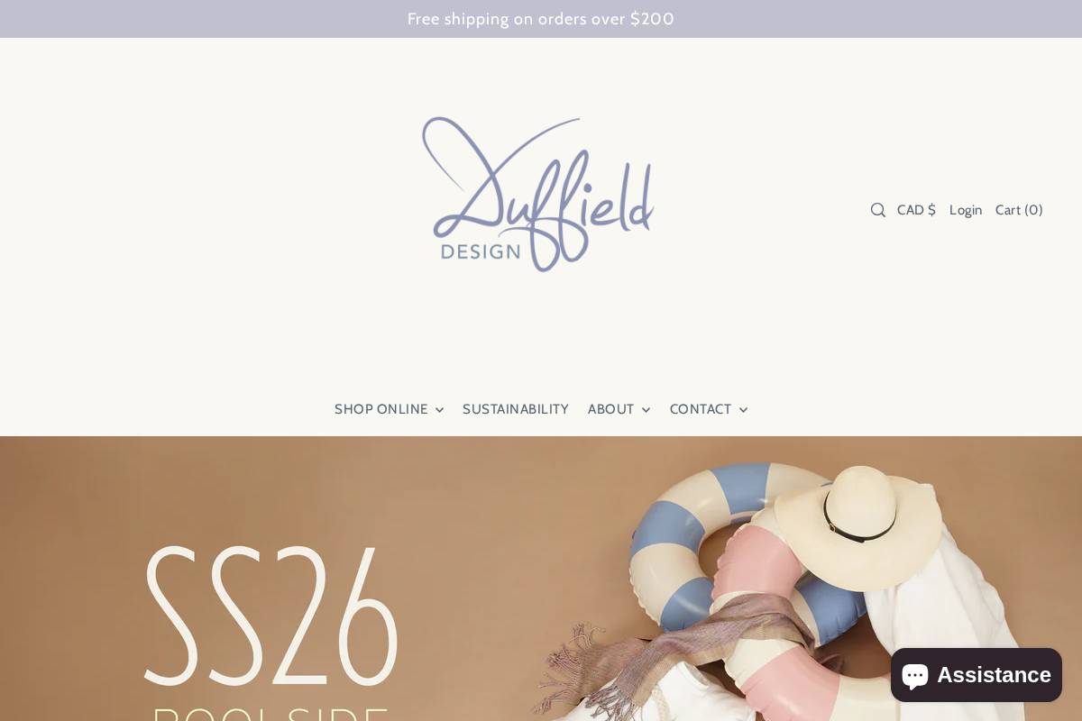 duffielddesign.ca homepage screenshot