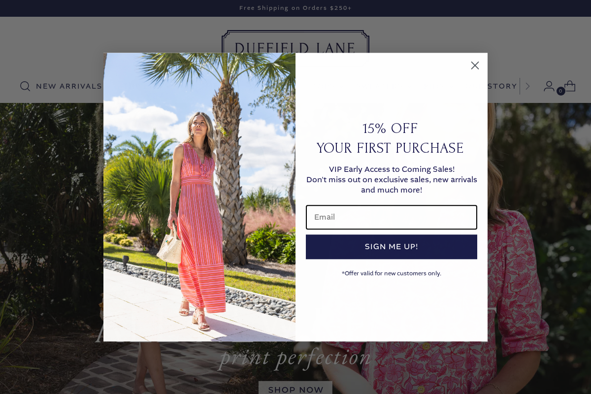 Duffield Lane homepage screenshot