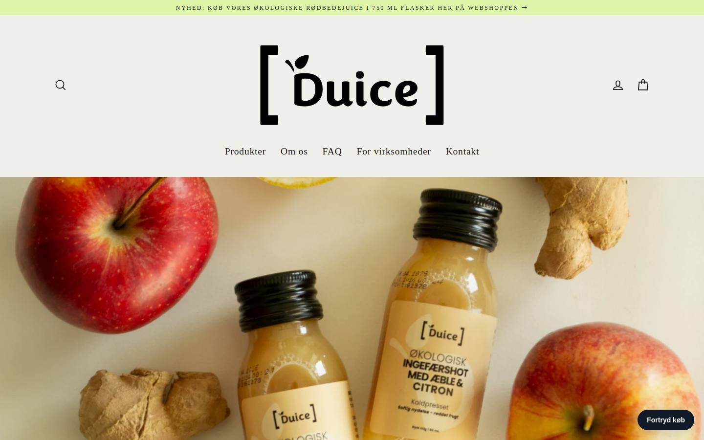 duice.dk homepage screenshot