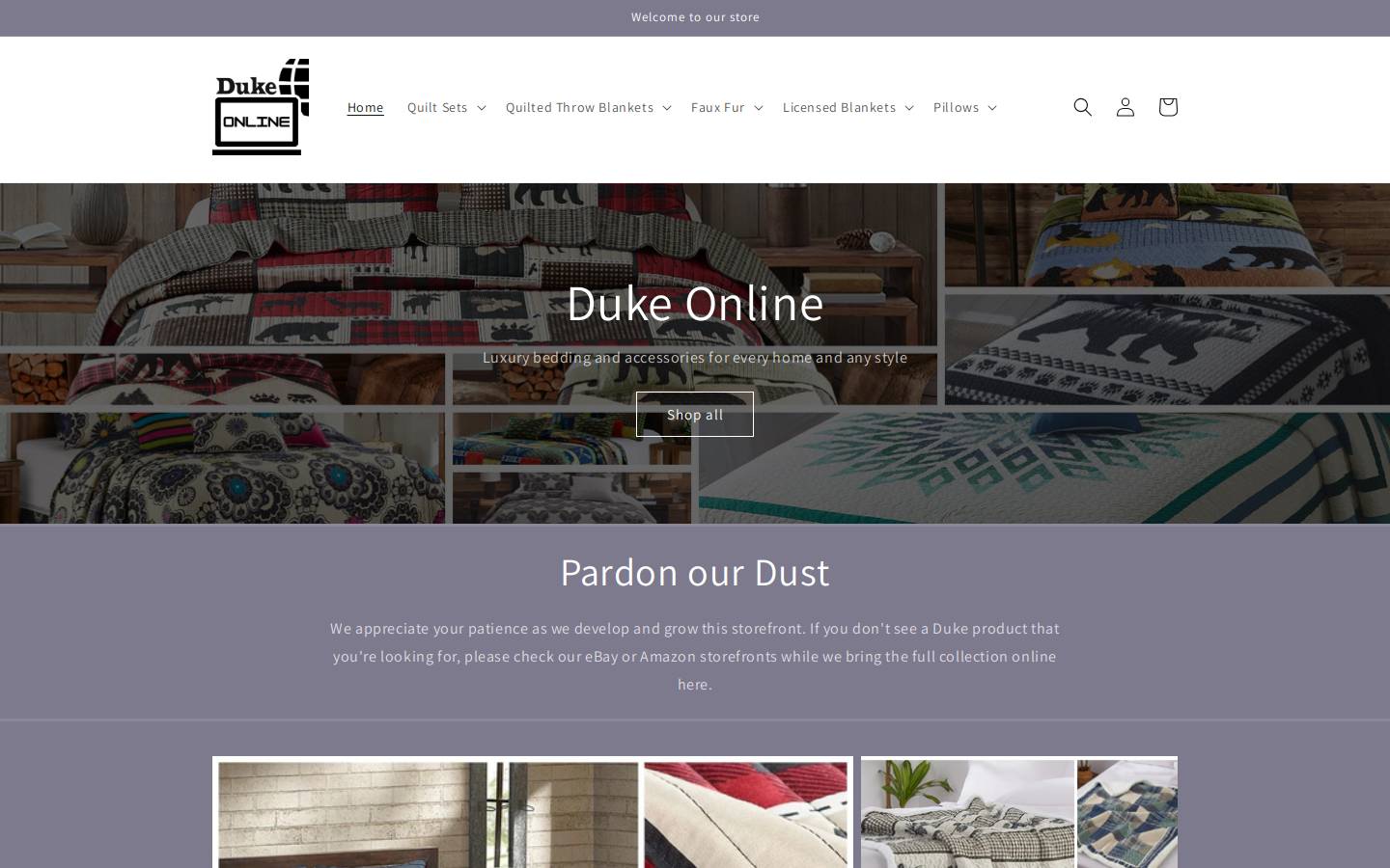 dukeonlineinc.com homepage screenshot