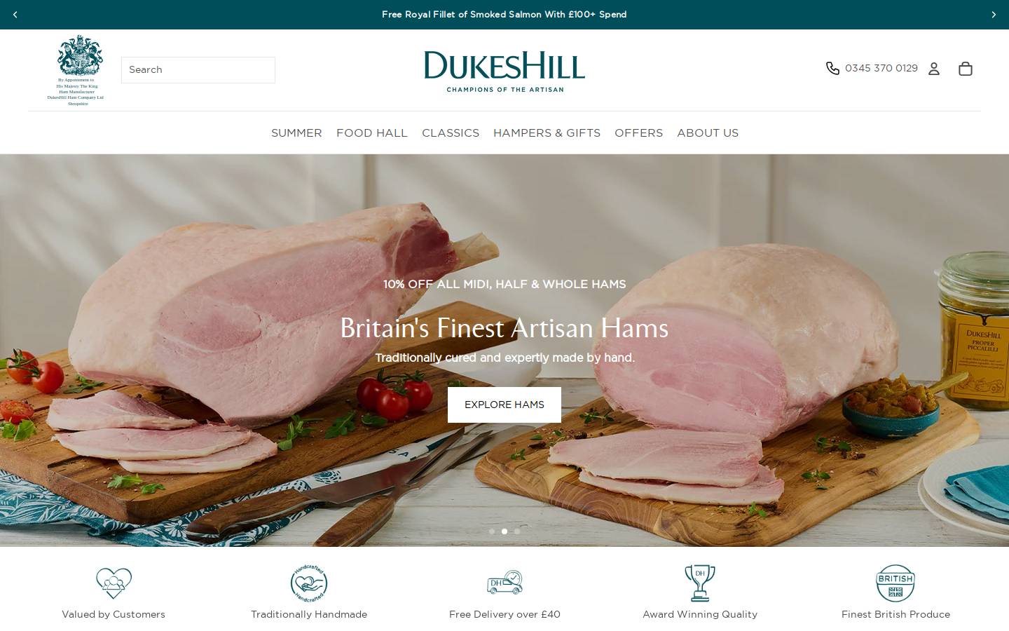 Dukeshill homepage screenshot