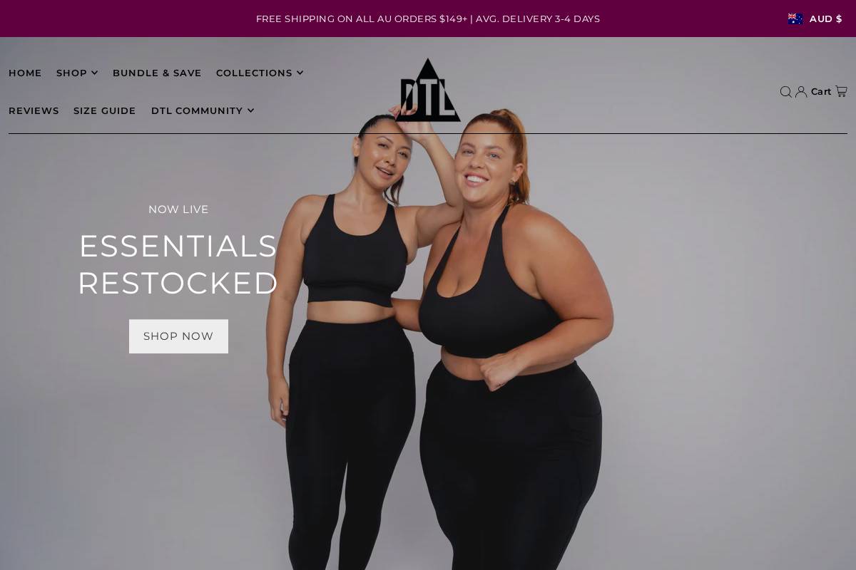 dukethelabel.com homepage screenshot