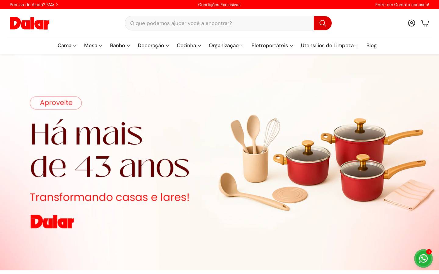 dular.com.br homepage screenshot