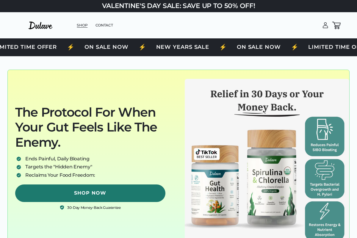 Dulave homepage screenshot