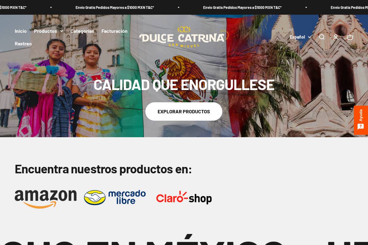 dulce-catrina.com.mx homepage screenshot