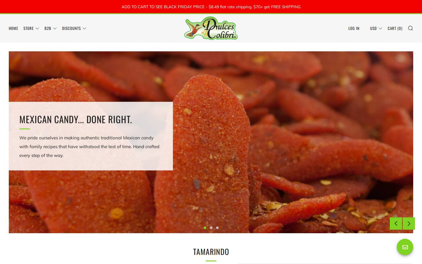 dulcescolibri.com homepage screenshot
