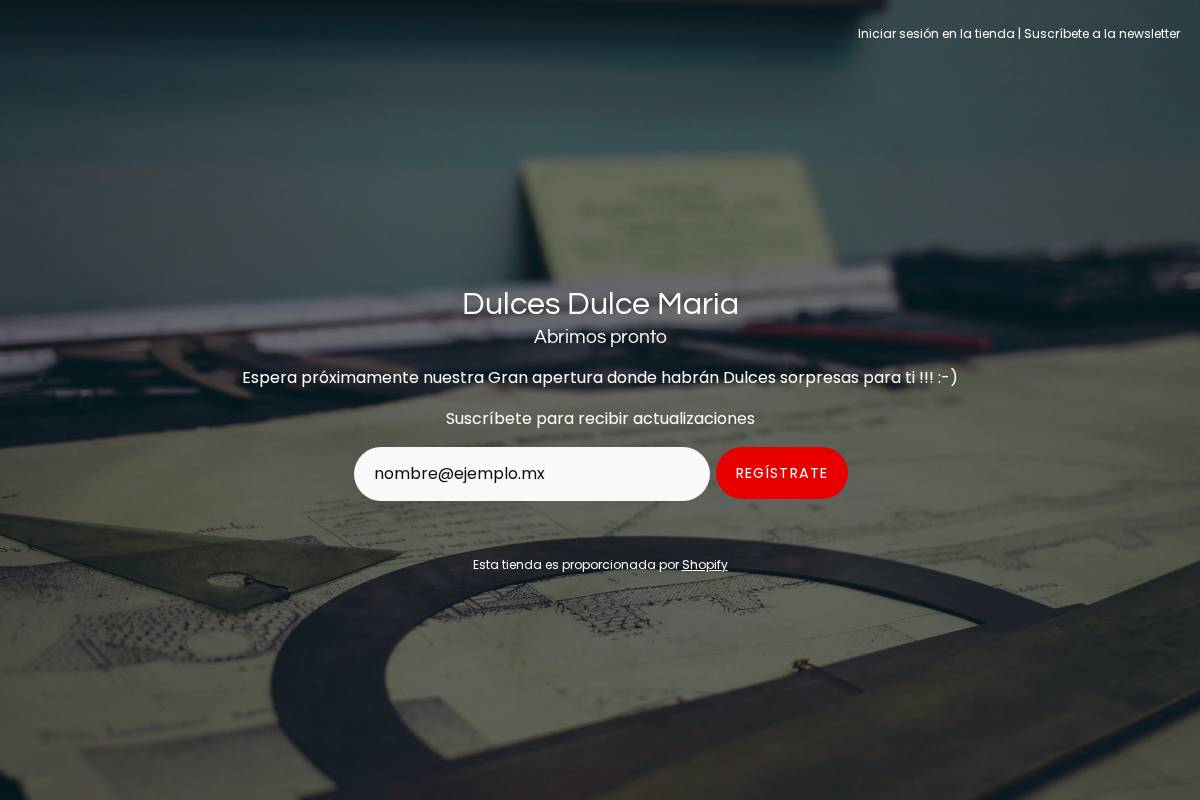 dulcesdulcemaria.com homepage screenshot