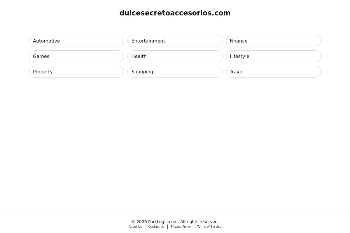 dulcesecretoaccesorios.com homepage screenshot