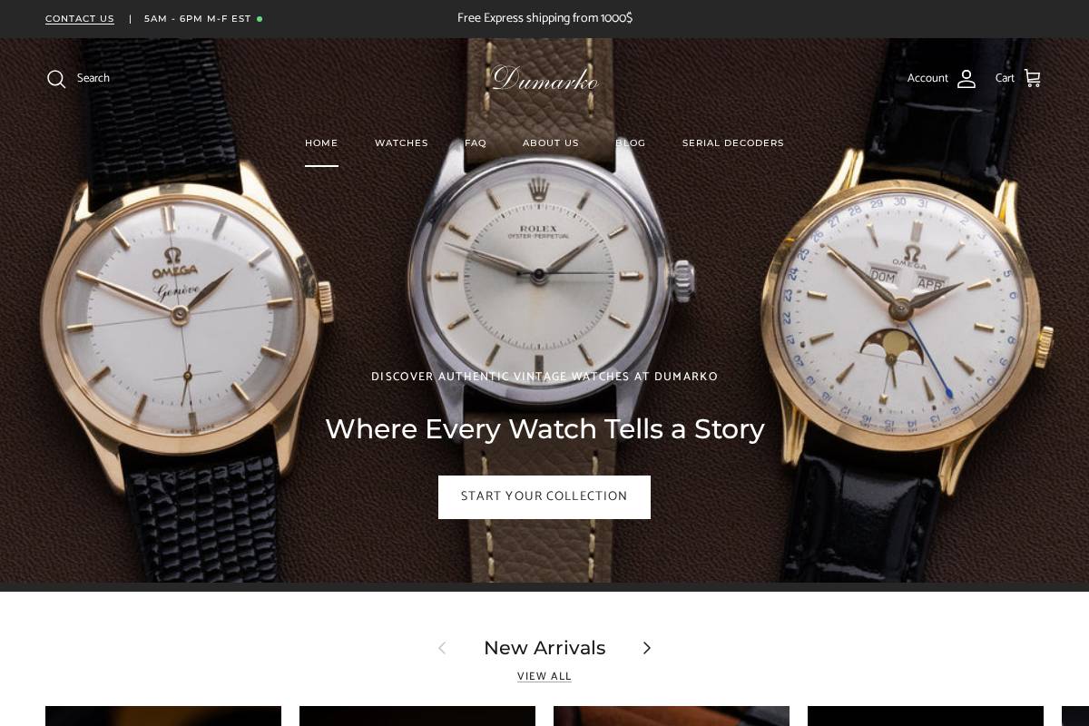 DuMarko homepage screenshot