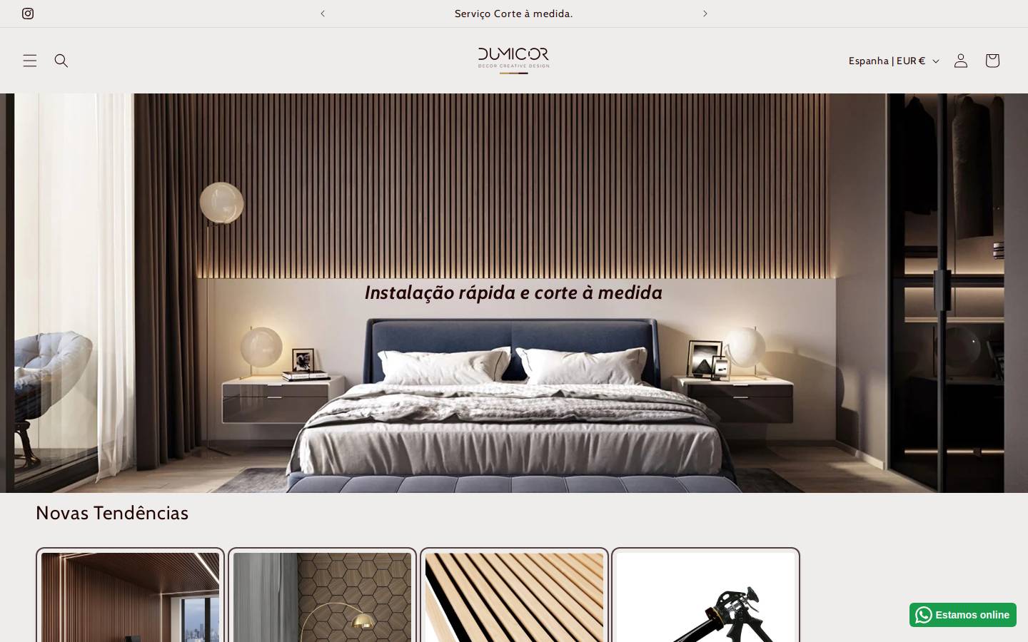 dumicor.eu homepage screenshot