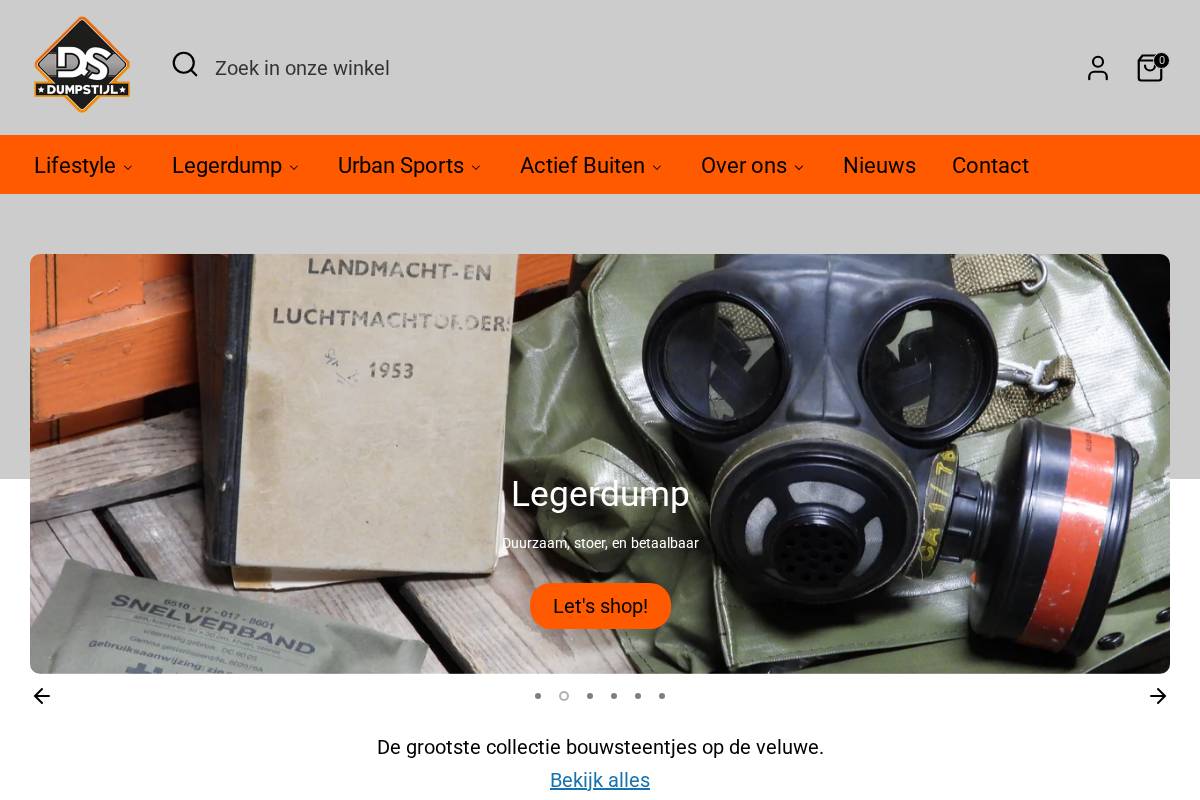 dumpstijl.nl homepage screenshot