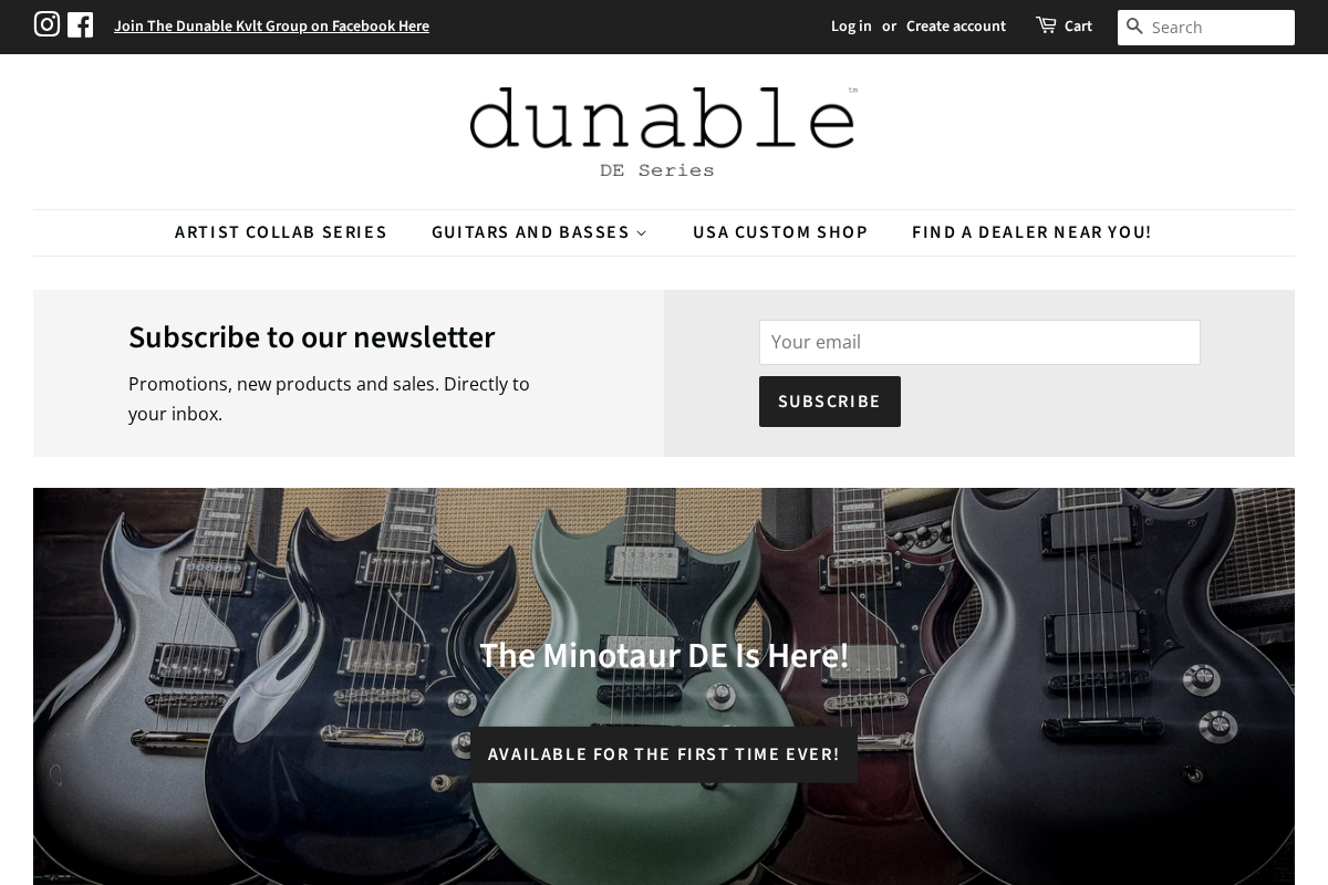 dunable-de.com homepage screenshot