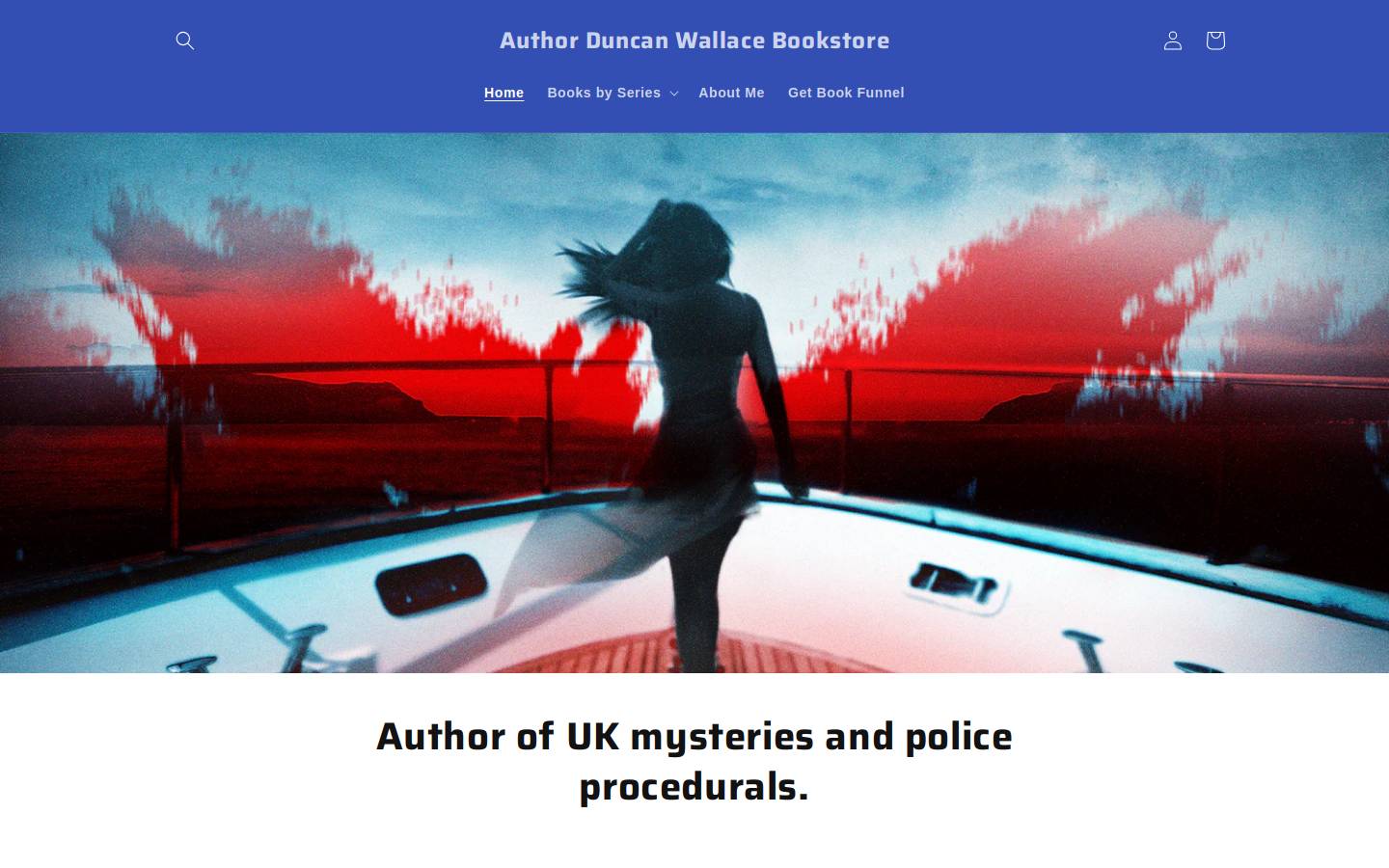duncanwallacebooks.com homepage screenshot