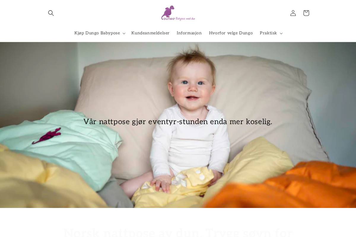 dungo.no homepage screenshot