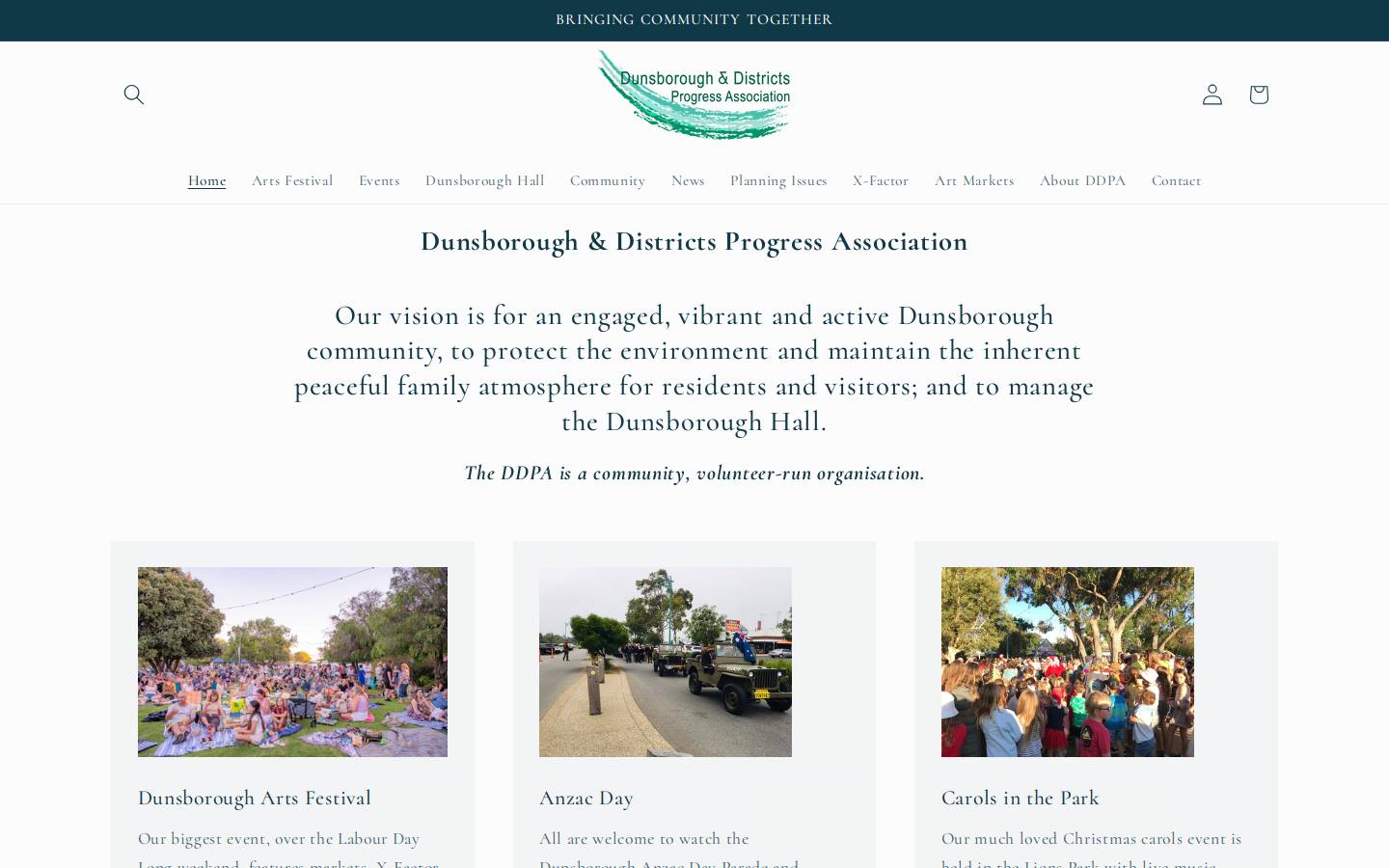 dunsboroughprogress.com.au homepage screenshot