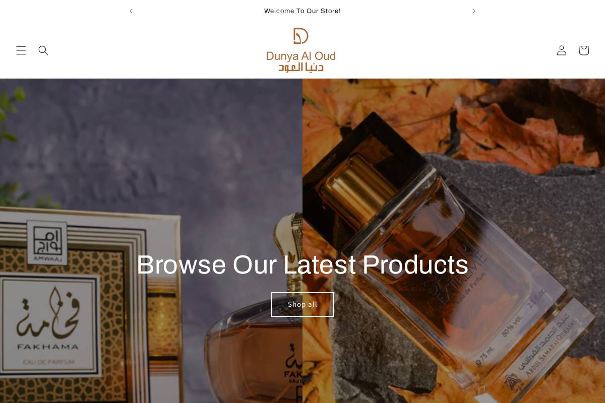 dunyaaloud.com homepage screenshot