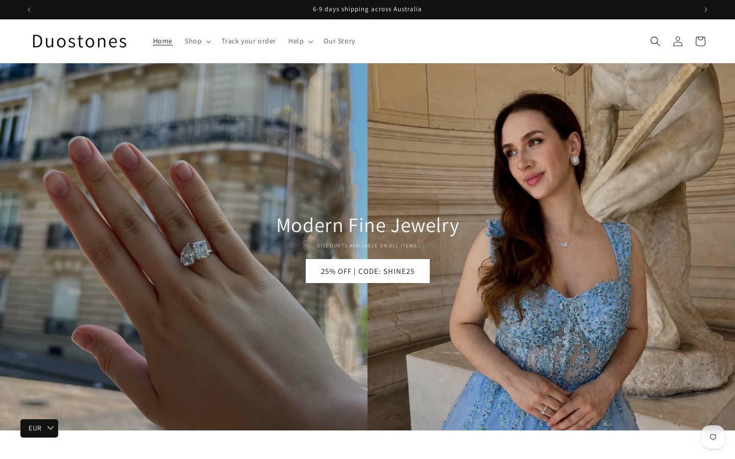 Duostones homepage screenshot