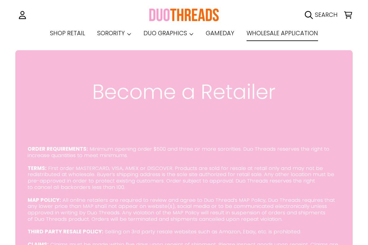 duothreads.com homepage screenshot