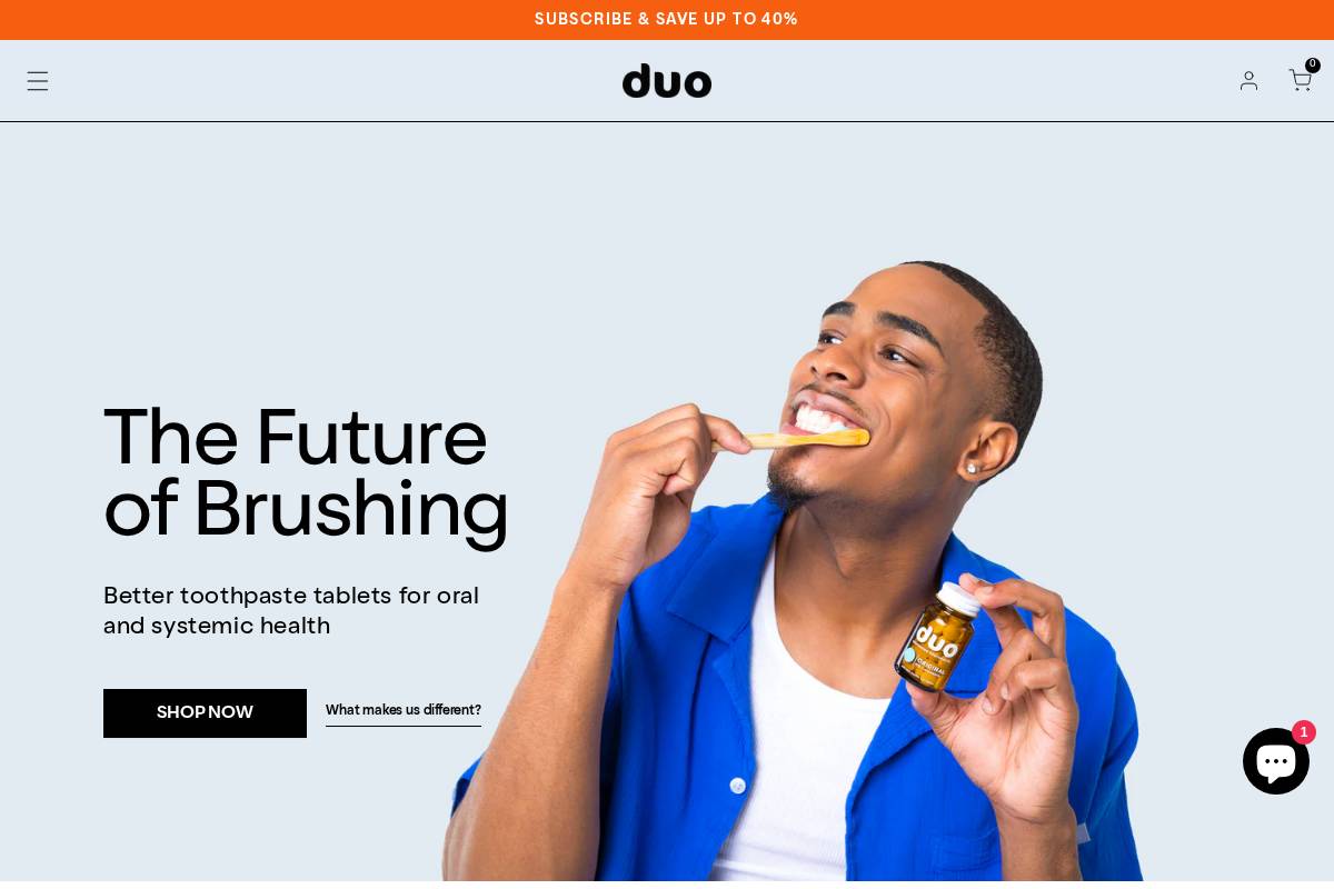 duotoothpaste.com homepage screenshot