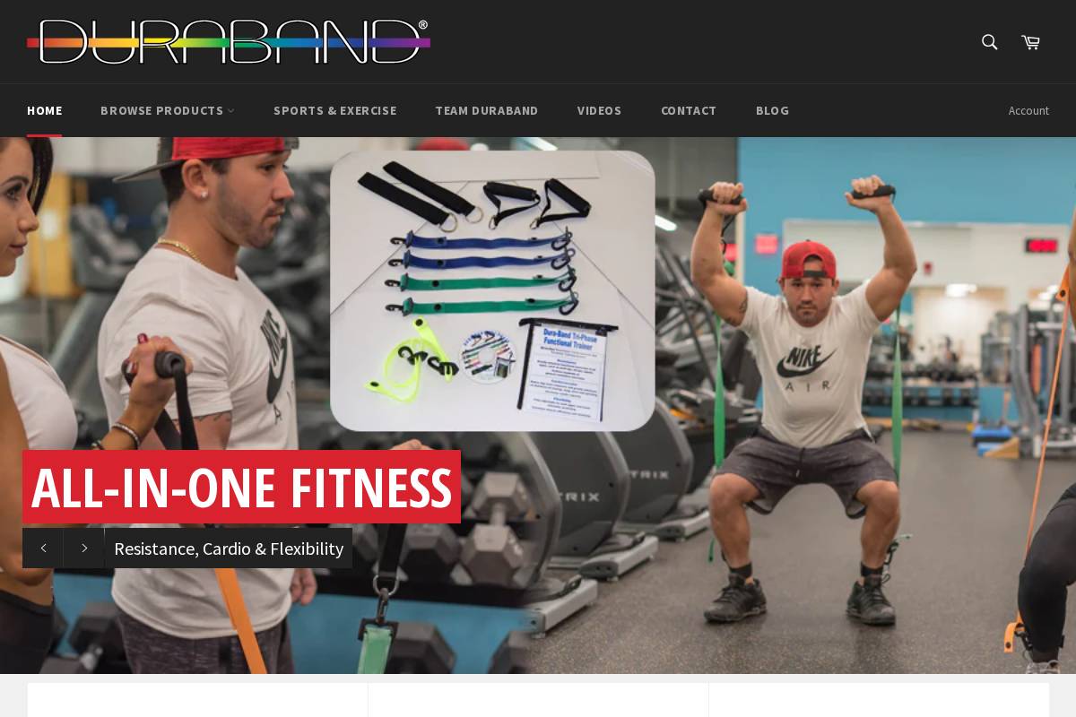 duraband.com homepage screenshot