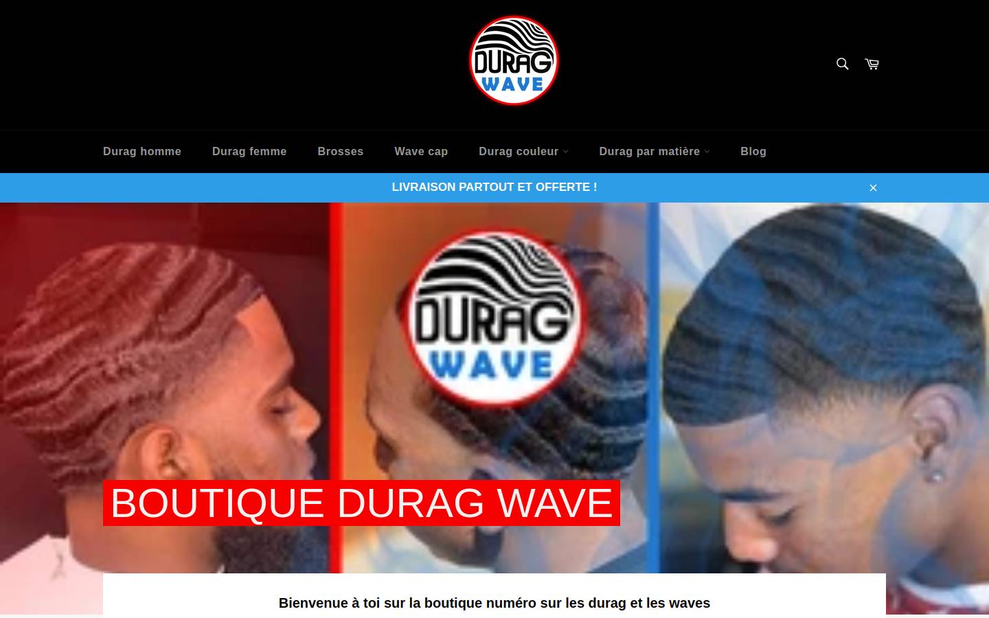 durag-wave.com homepage screenshot