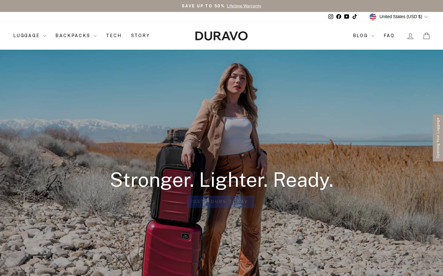 duravo.com homepage screenshot