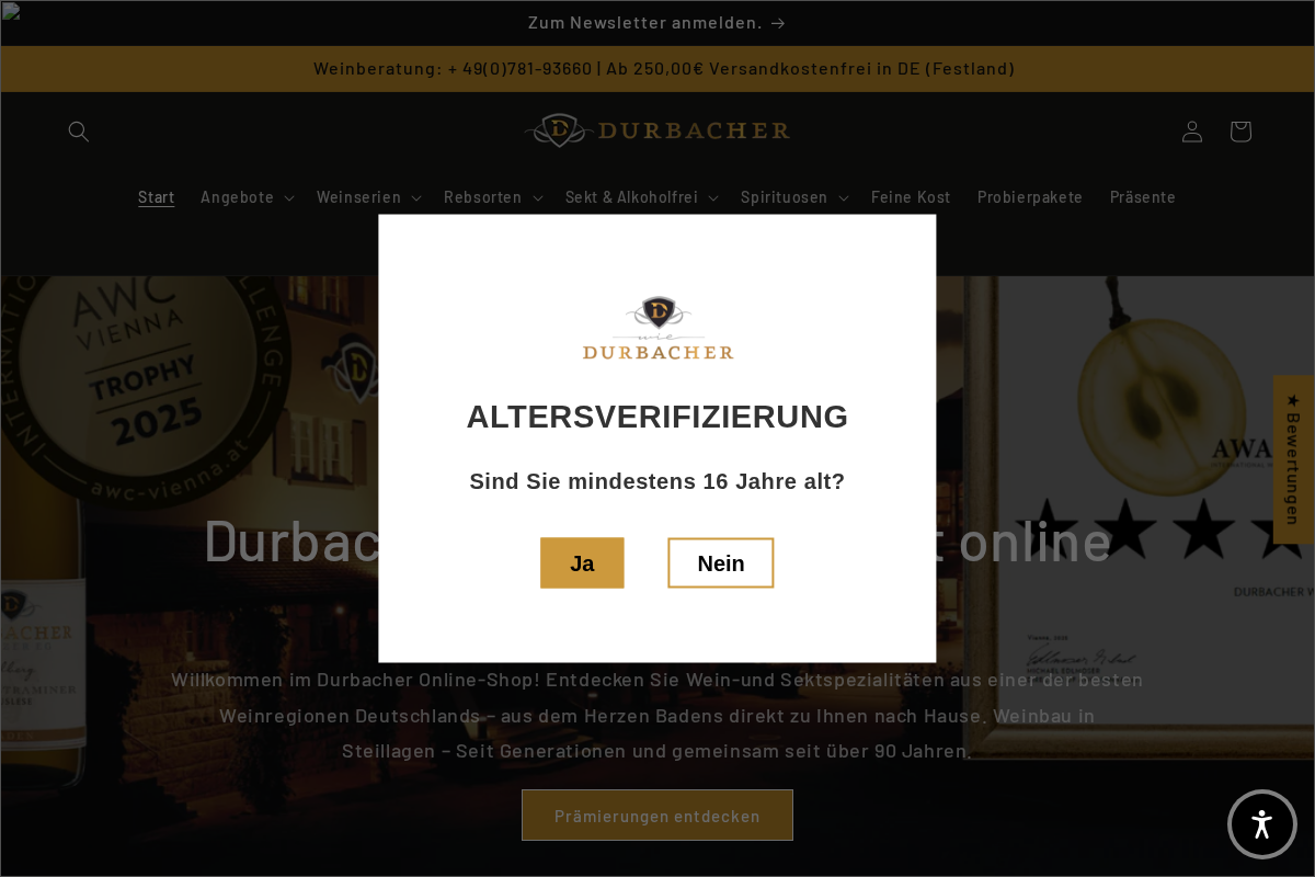 durbacher.de homepage screenshot