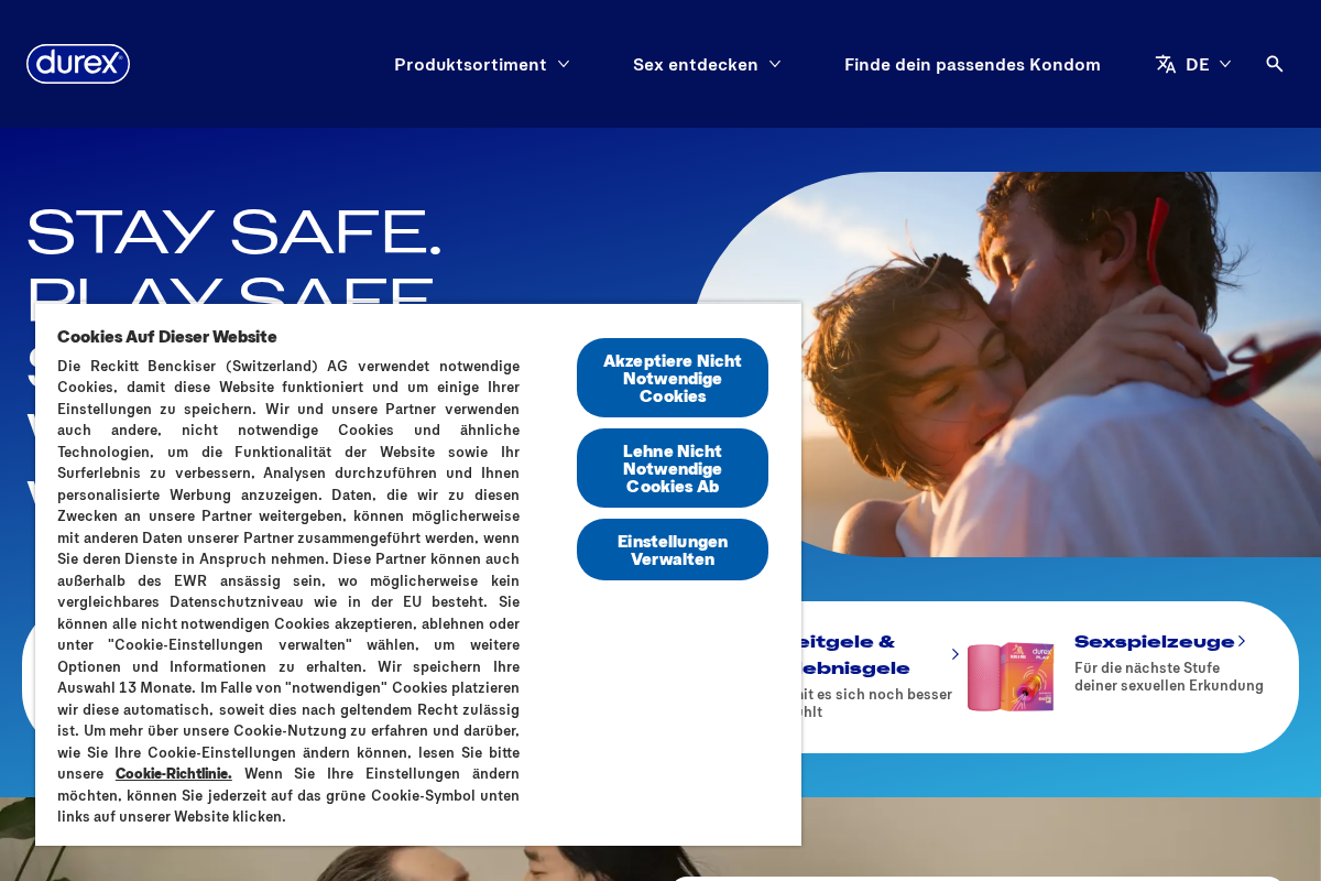 durex-switzerland.ch homepage screenshot
