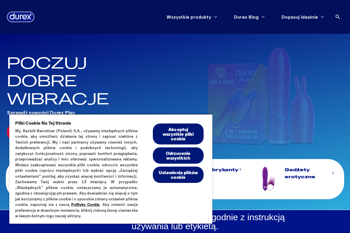 durex.pl homepage screenshot