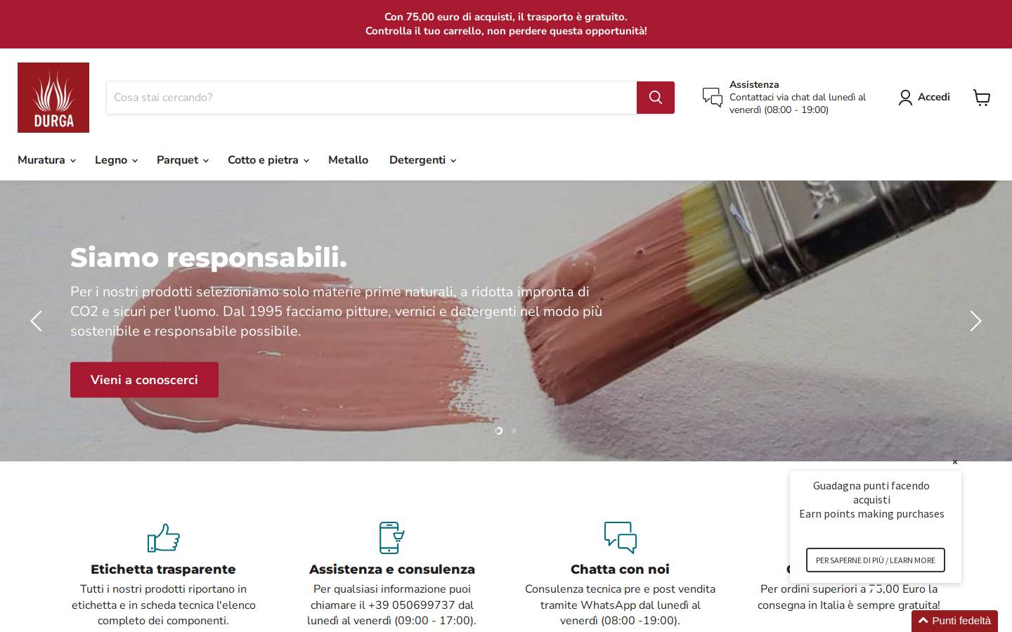 durgastore.com homepage screenshot
