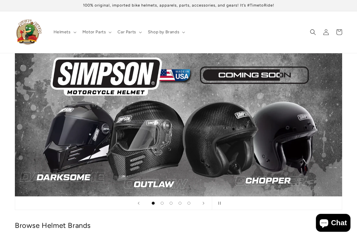 Durian Bikers homepage screenshot